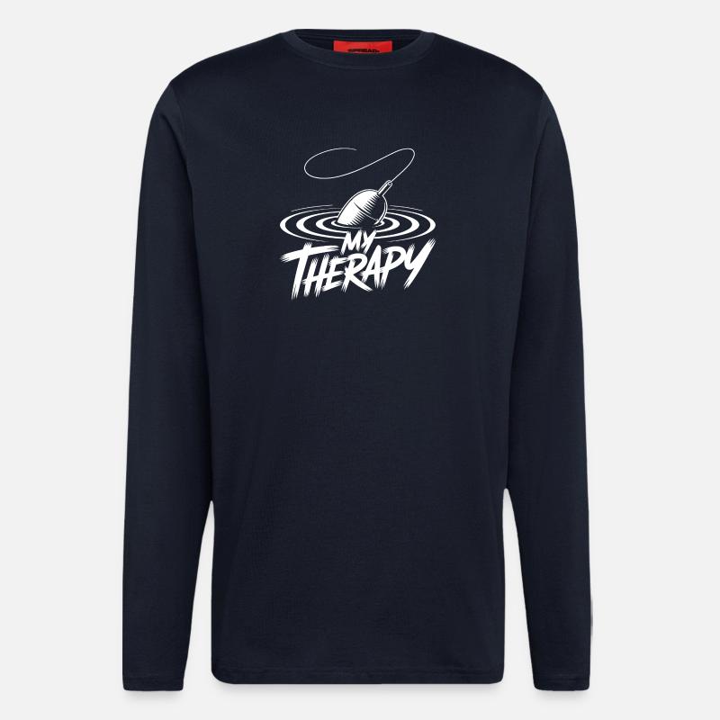 Fishing Therapy - Longsleeve - made by SPREAD - DARK NAVY