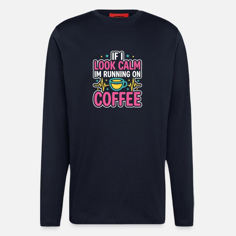 Night Shift Nurse, Tired - Longsleeve - made by SPREAD  - DARK NAVY