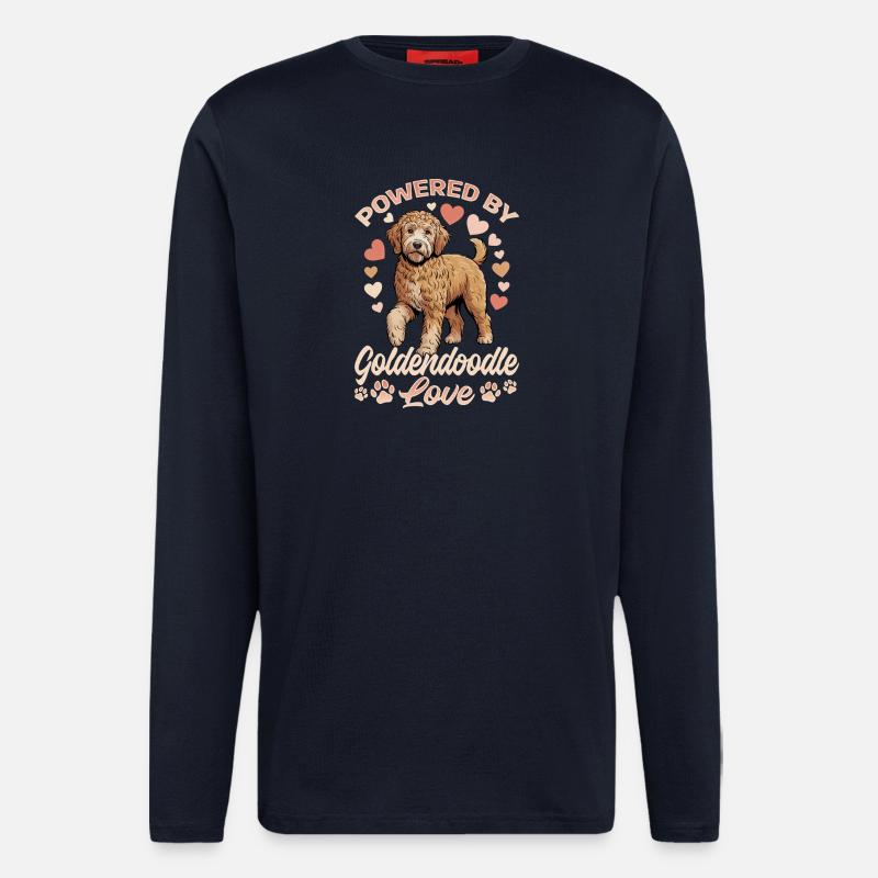 Goldendoodle Dog Breed - Langarmshirt - made by SPREAD  - DARK NAVY