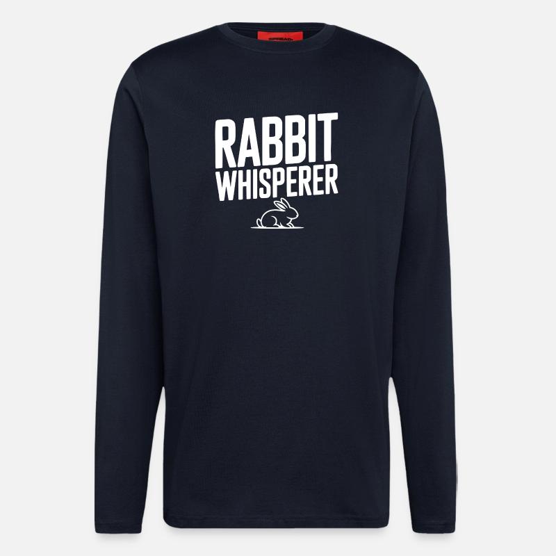 Rabbit Whisperer - Longsleeve - made by SPREAD  - DARK NAVY