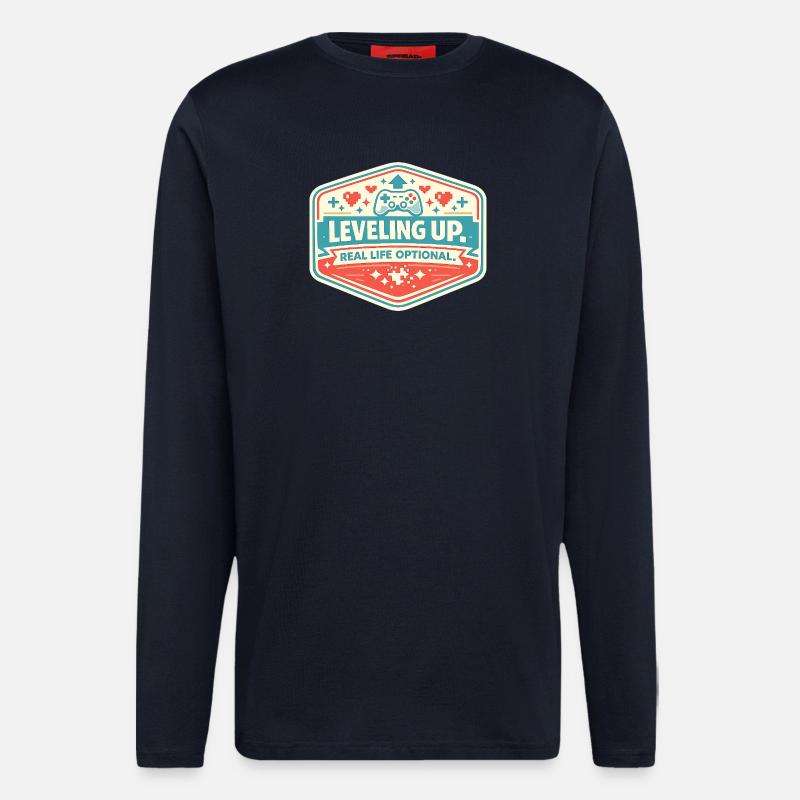 Level Up - Longsleeve - made by SPREAD  - DARK NAVY