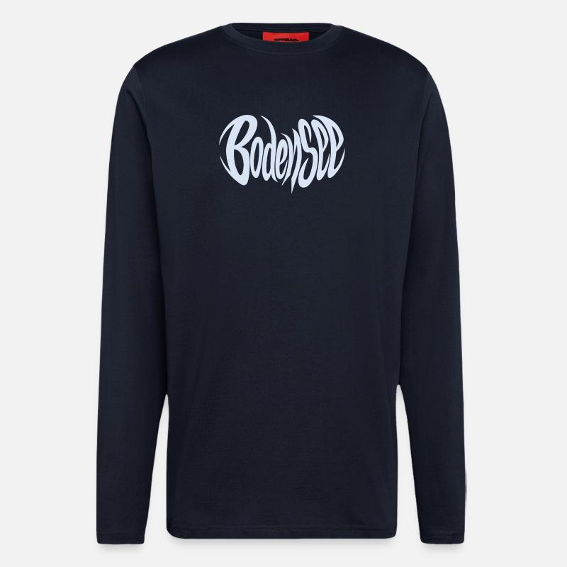 Bodensee Schriftzug - Langarmshirt - made by SPREAD  - DARK NAVY