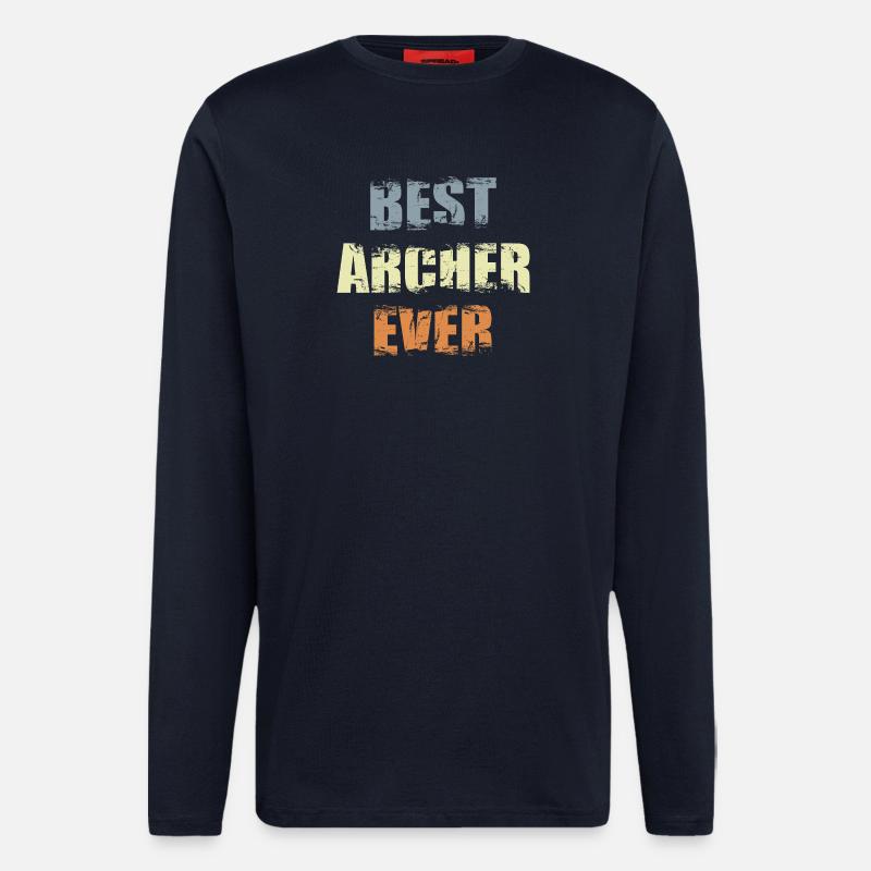 Bester Bogenschütze aller Zeiten - Langarmshirt - made by SPREAD - DARK NAVY