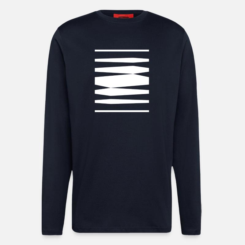 Bold Stripes design - Longsleeve - made by SPREAD  - DARK NAVY