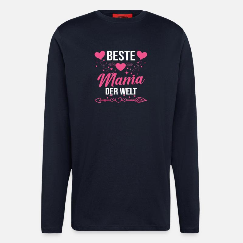Beste Mama der Welt - Langarmshirt - made by SPREAD - DARK NAVY