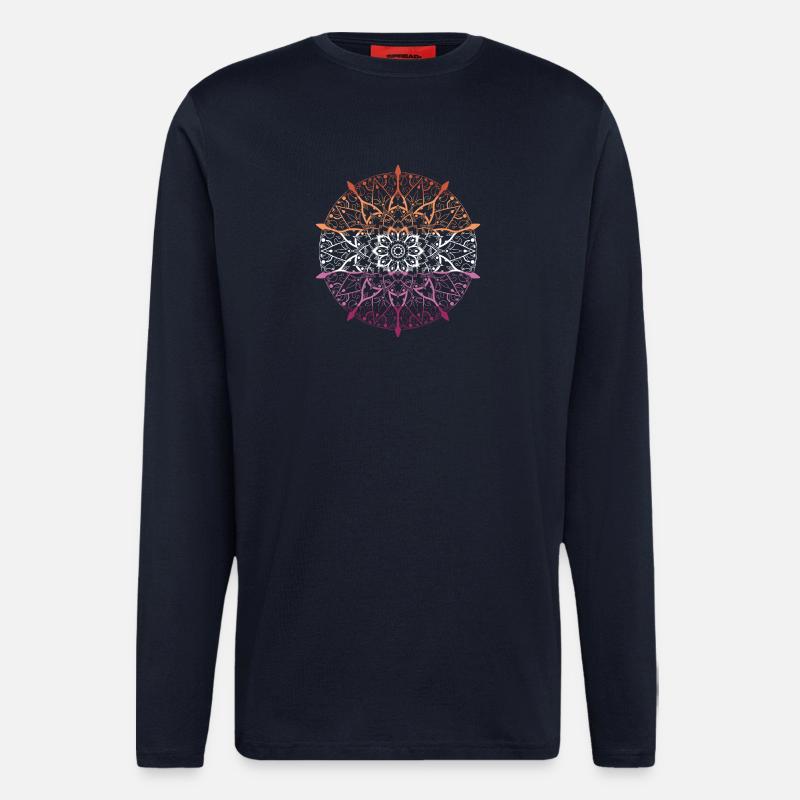 mandala-lesbian - Longsleeve - made by SPREAD  - DARK NAVY