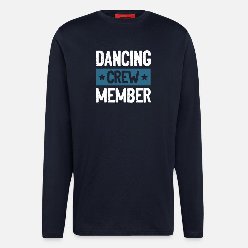Équipe de danse - Manches longues bio décontracté fabriqué en UE - DARK NAVY