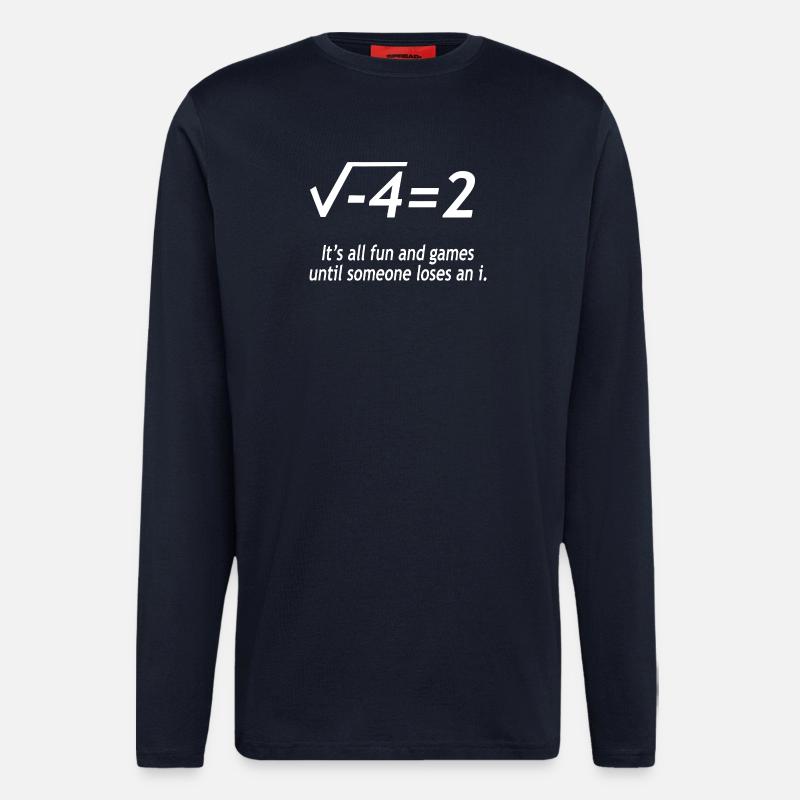 Funny Math Joke - Longsleeve - made by SPREAD  - DARK NAVY