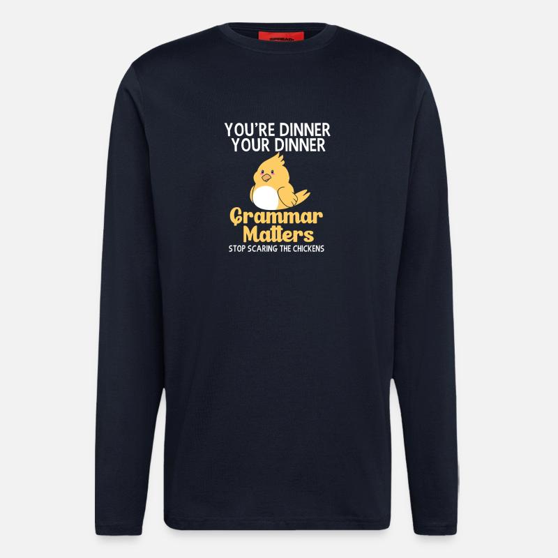 Grammatik - Langarmshirt - made by SPREAD - DARK NAVY