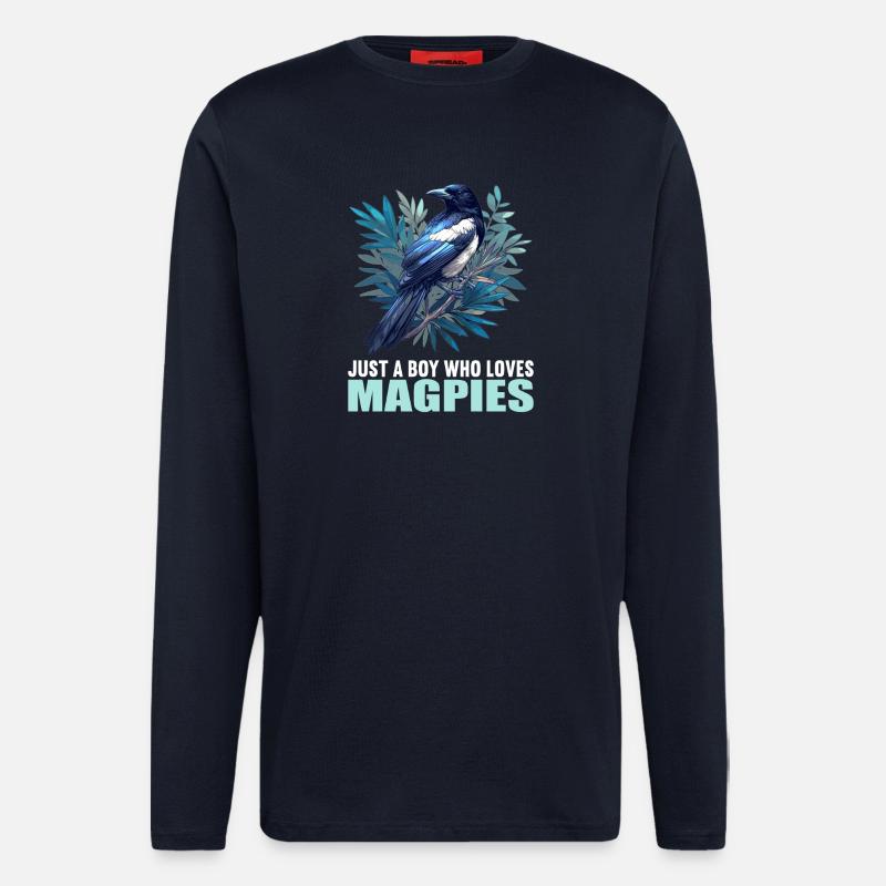 Magpies Magpie - Longsleeve - made by SPREAD - DARK NAVY