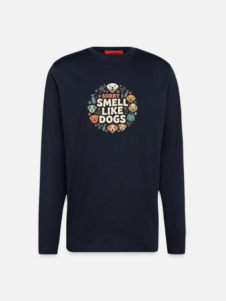 Zwingertechniker, Zwingerassistent, Tierpflege - Langarmshirt - made by SPREAD  - DARK NAVY