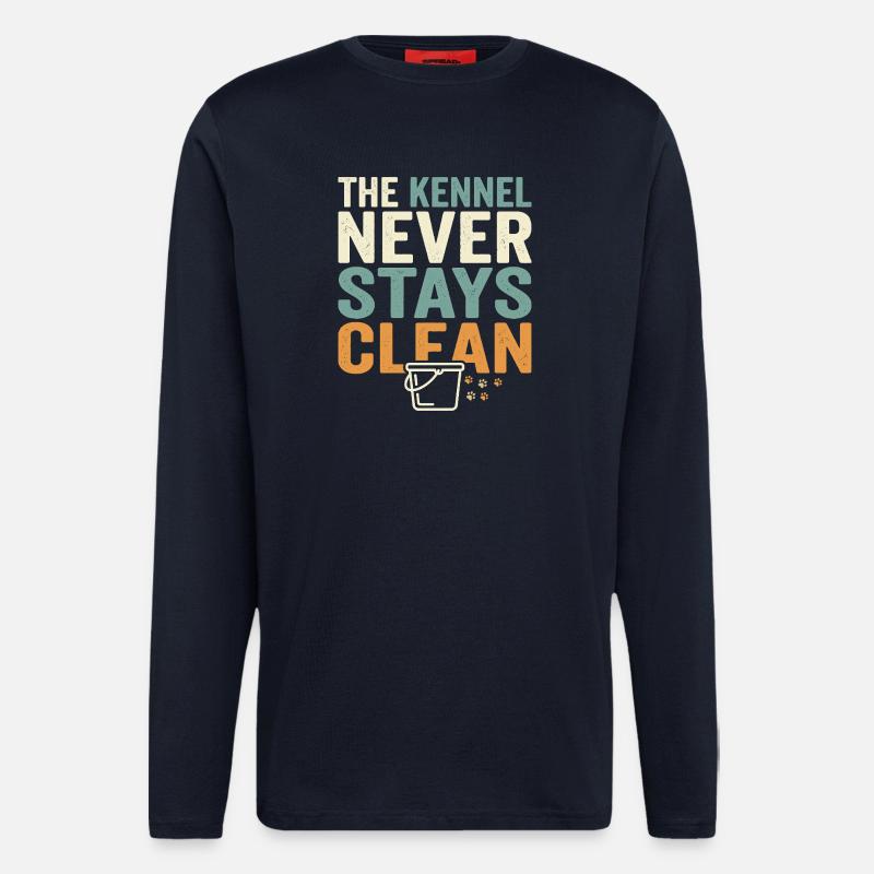Zwingertechniker, Zwingerassistent, Tierpflege - Langarmshirt - made by SPREAD  - DARK NAVY