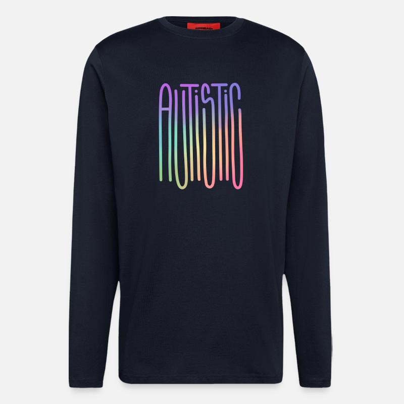 Autistic Spectrum Flow - Longsleeve - made by SPREAD  - DARK NAVY