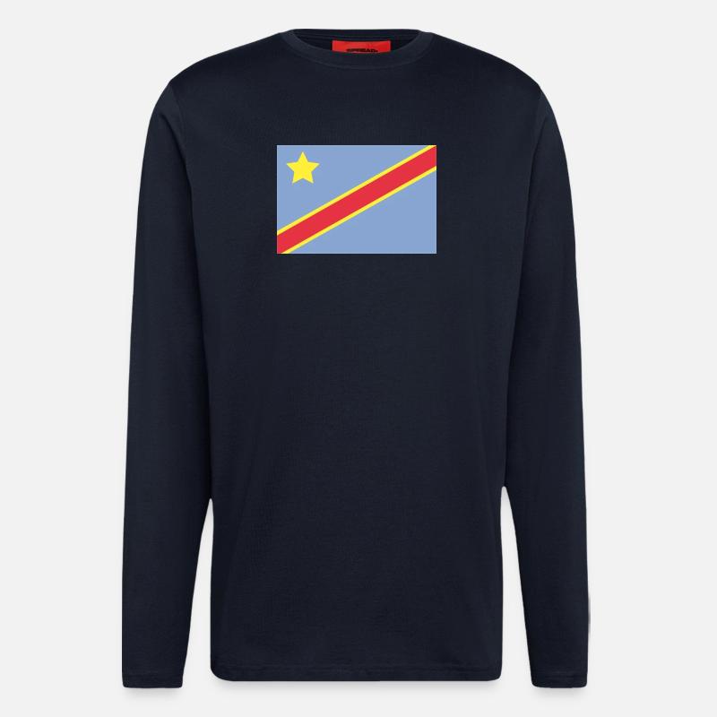 Congo flag - Longsleeve - made by SPREAD - DARK NAVY