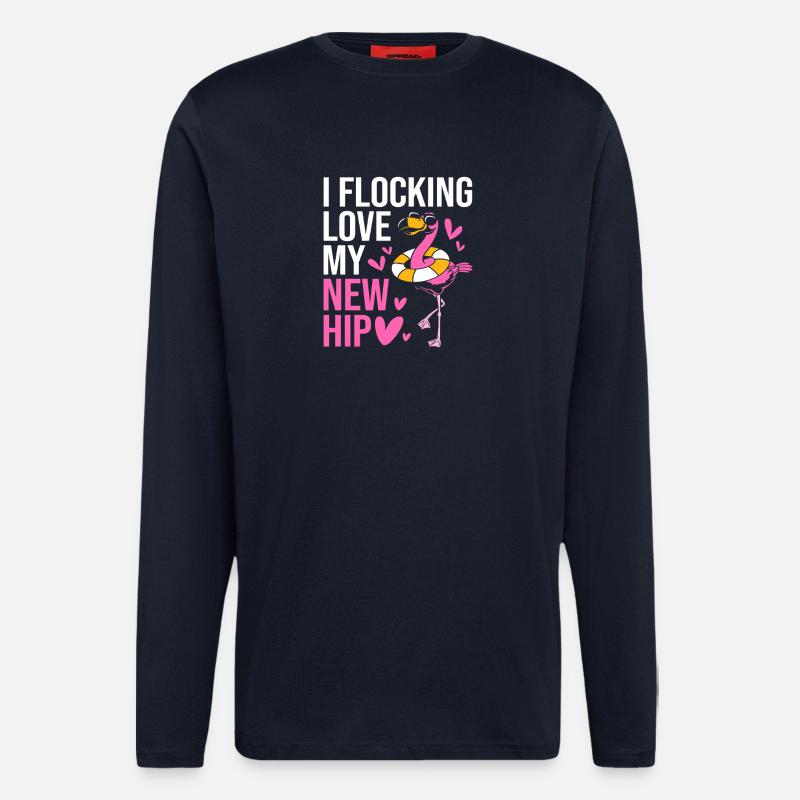 Hips Hips Hip Joint - Longsleeve - made by SPREAD  - DARK NAVY