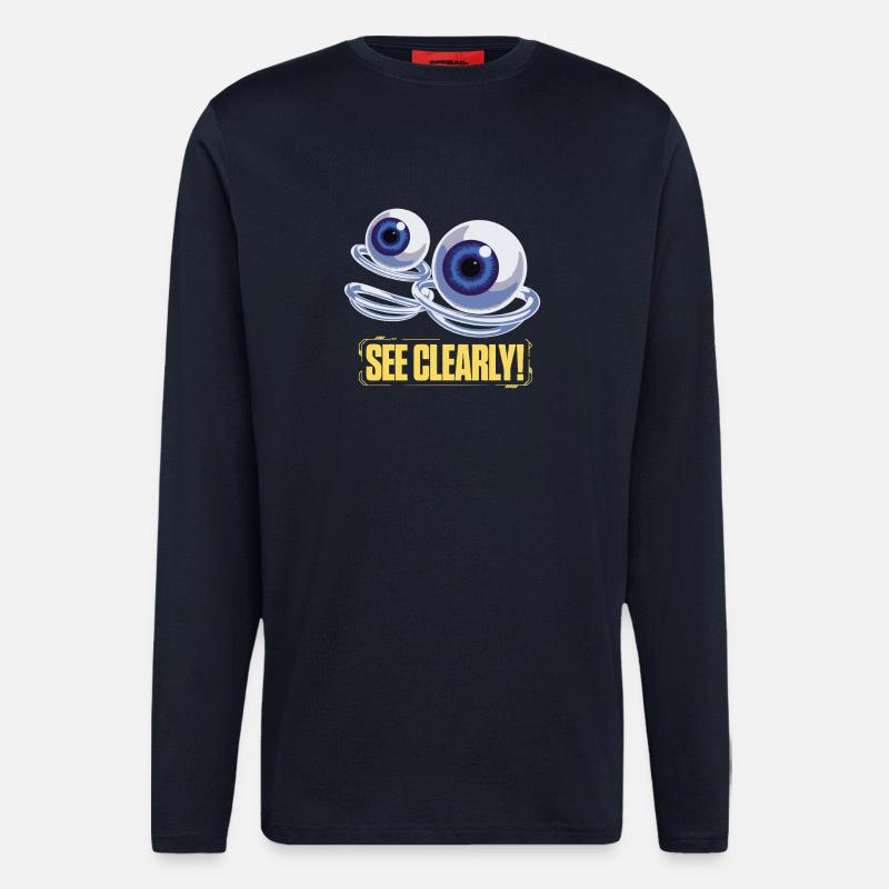 See Clearly Eye Graphic - Longsleeve - made by SPREAD - DARK NAVY