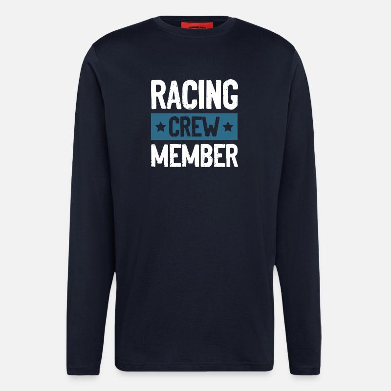 Équipage de course - Manches longues bio décontracté fabriqué en UE - DARK NAVY