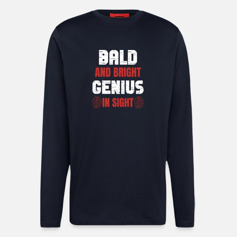 Bald Bright Genius - Longsleeve - made by SPREAD  - DARK NAVY