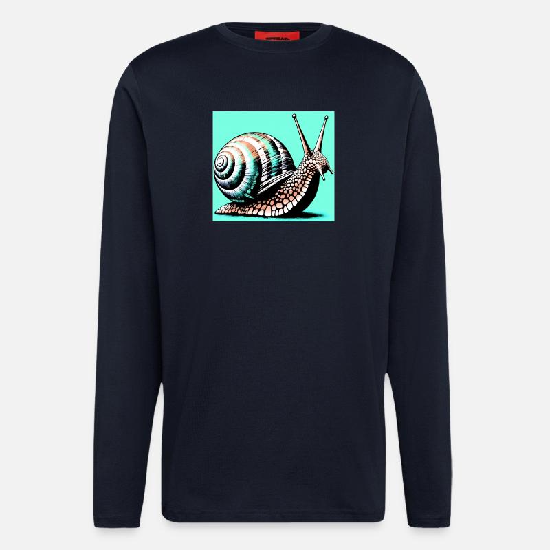 Snail - Longsleeve - made by SPREAD  - DARK NAVY