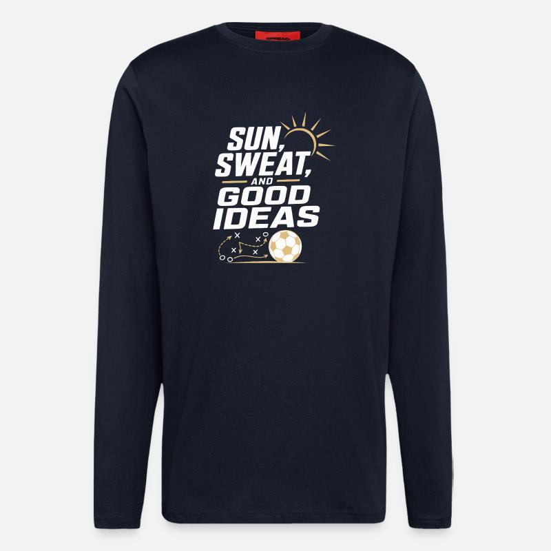 Sun, sweat and good ideas - Longsleeve - made by SPREAD  - DARK NAVY