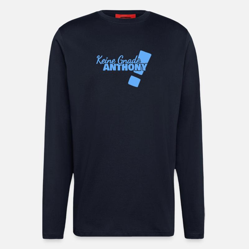 Dire Anthony - Manches longues bio décontracté fabriqué en UE - DARK NAVY