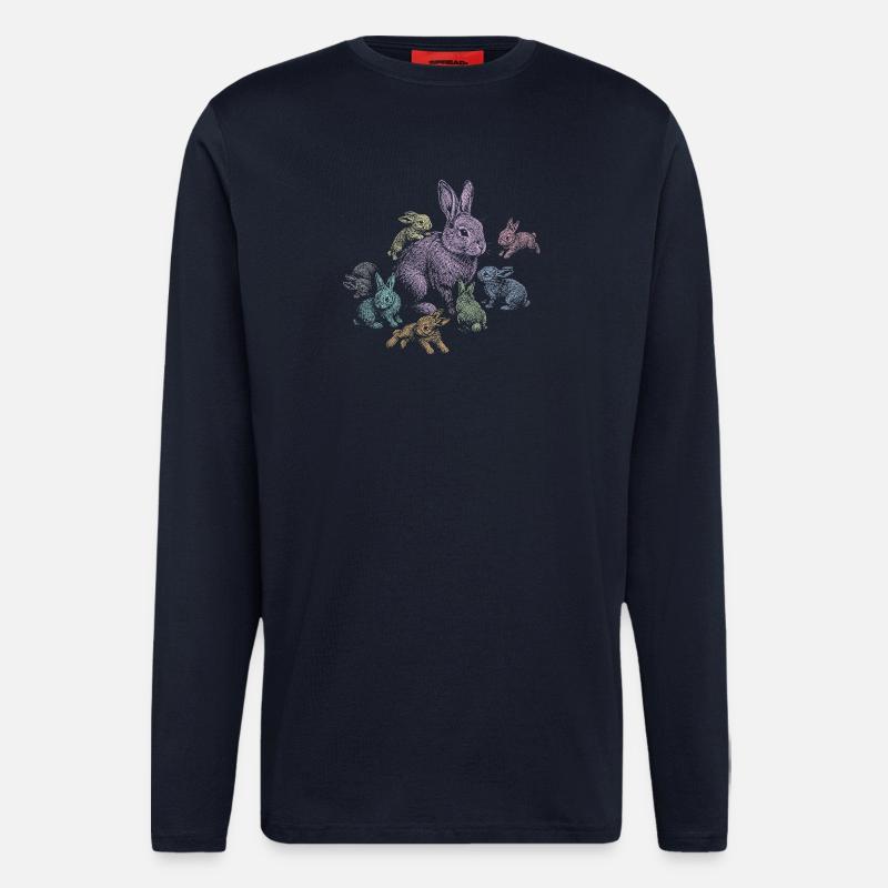 Rabbit - Longsleeve - made by SPREAD  - DARK NAVY