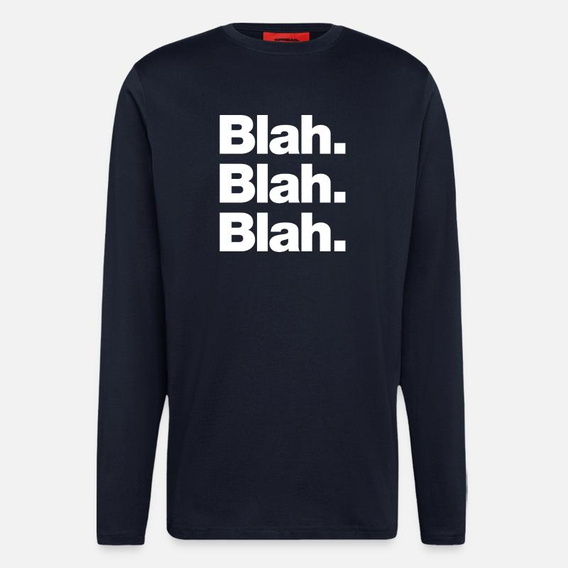 Blah. Blah. Blah - Langarmshirt - made by SPREAD  - DARK NAVY