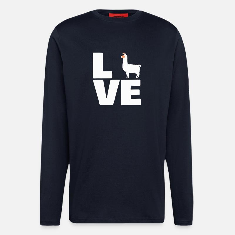 Lama-LIEBE - Langarmshirt - made by SPREAD  - DARK NAVY