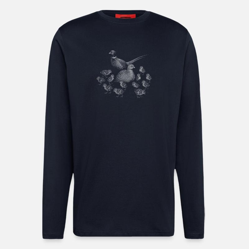 Fasan - Langarmshirt - made by SPREAD - DARK NAVY