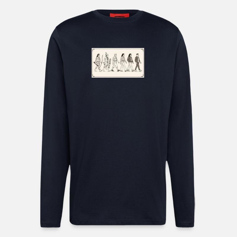 Moluccan evolution by s2soon - Longsleeve - made by SPREAD  - DARK NAVY