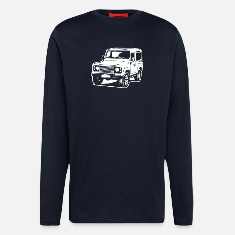 Defender (Differenzbild) - Langarmshirt - made by SPREAD  - DARK NAVY