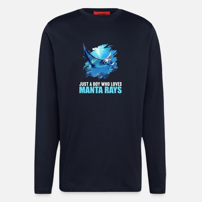 Rays Manta Rays - Longsleeve - made by SPREAD  - DARK NAVY