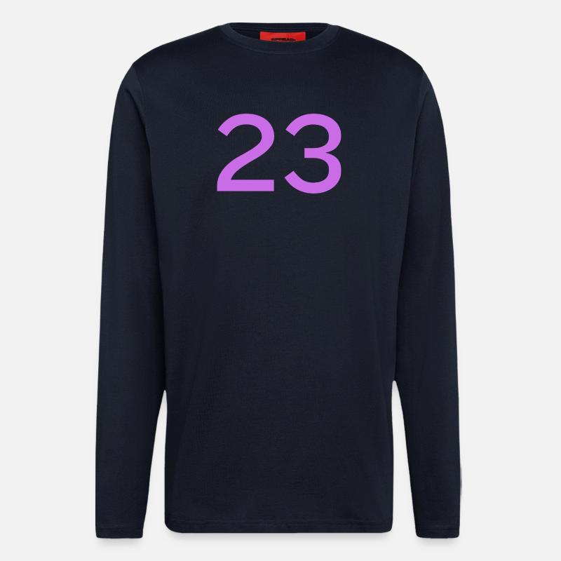 23 - Manches longues bio décontracté fabriqué en UE - DARK NAVY