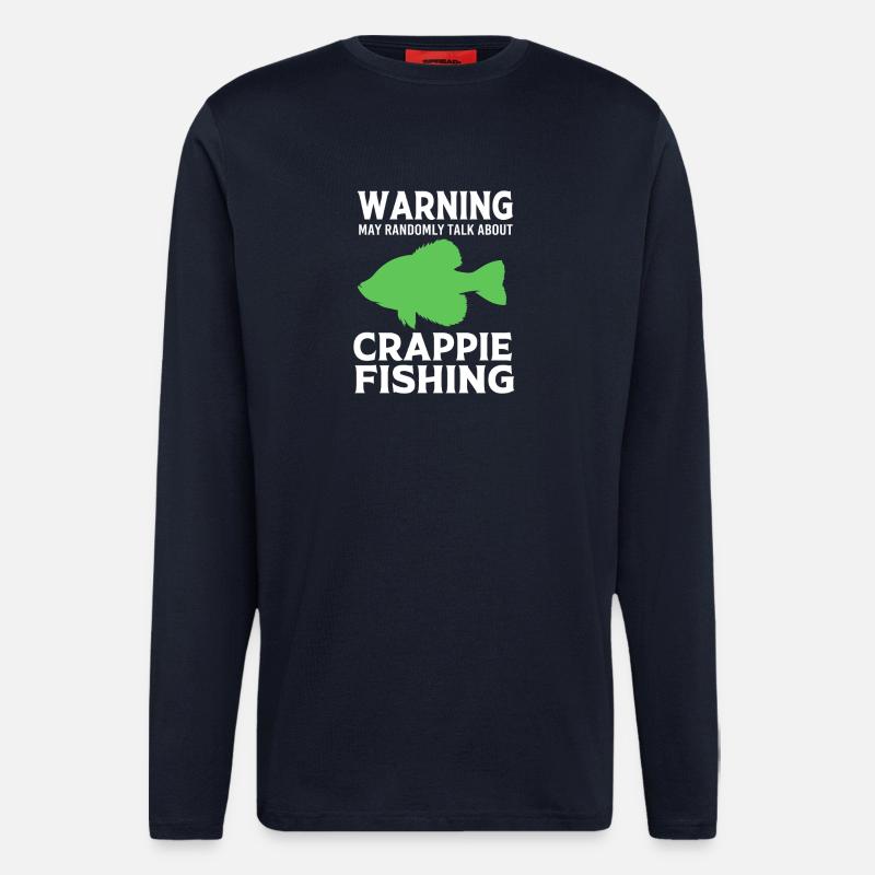 Sonnenbarsch Crappie Fisch Barsch - Langarmshirt - made by SPREAD  - DARK NAVY