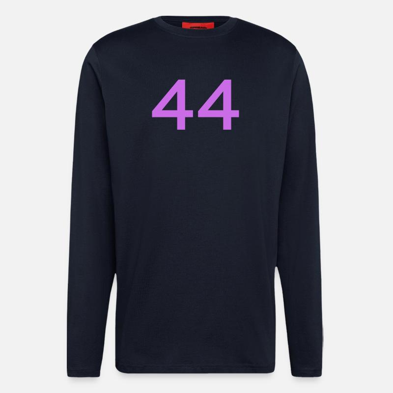 44 - Manches longues bio décontracté fabriqué en UE - DARK NAVY