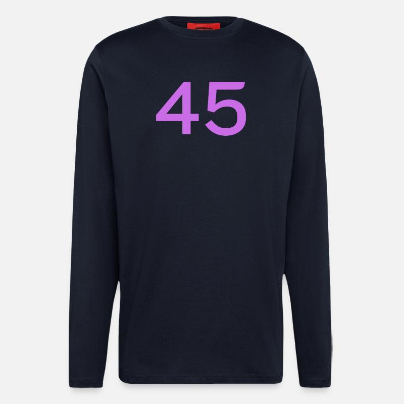 45 - Manches longues bio décontracté fabriqué en UE - DARK NAVY
