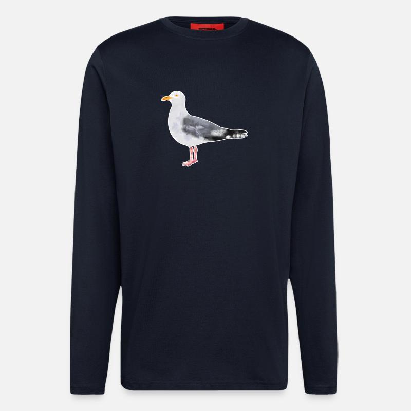 Silbermöve.1 - Langarmshirt - made by SPREAD - DARK NAVY