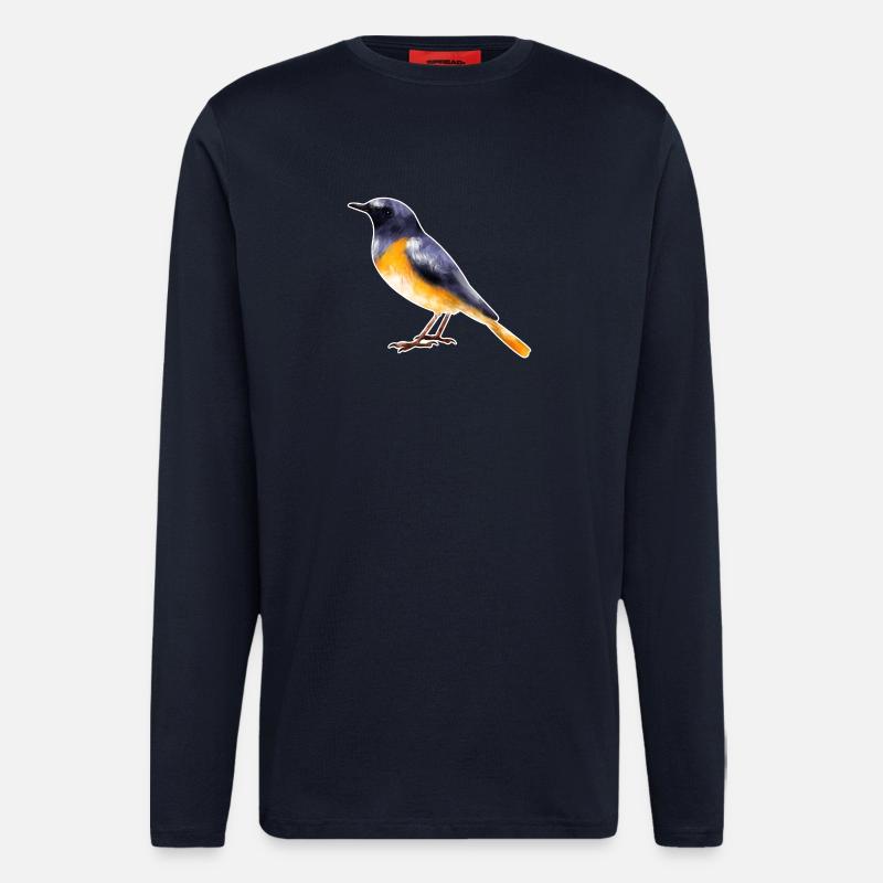 Redstart.1 - Manches longues bio décontracté fabriqué en UE - DARK NAVY