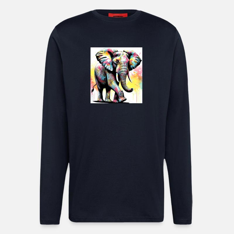 elephant - Longsleeve - made by SPREAD - DARK NAVY