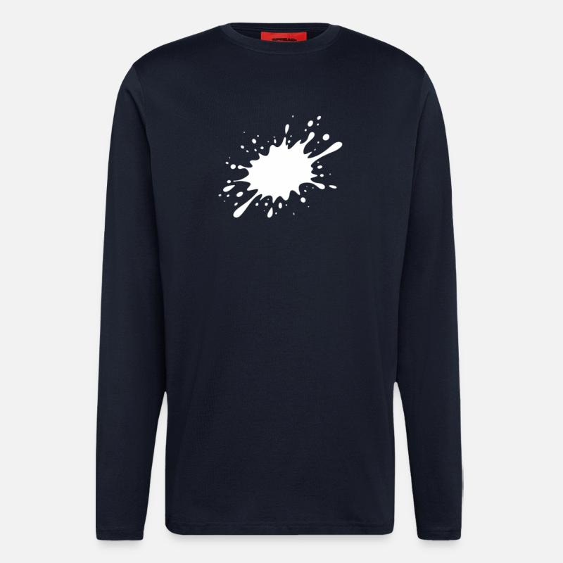 Tintenfleck Explosion - Langarmshirt - made by SPREAD  - DARK NAVY