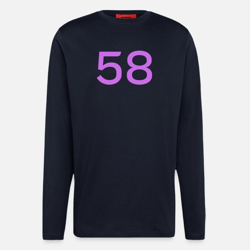 58 - Manches longues bio décontracté fabriqué en UE - DARK NAVY