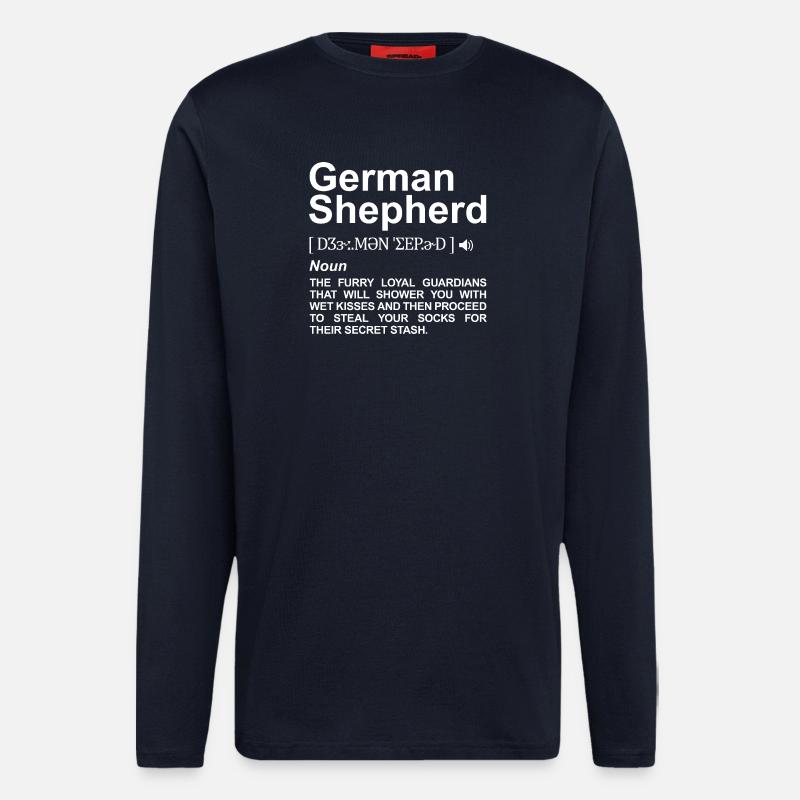 German Shepherd Definition - Longsleeve - made by SPREAD - DARK NAVY