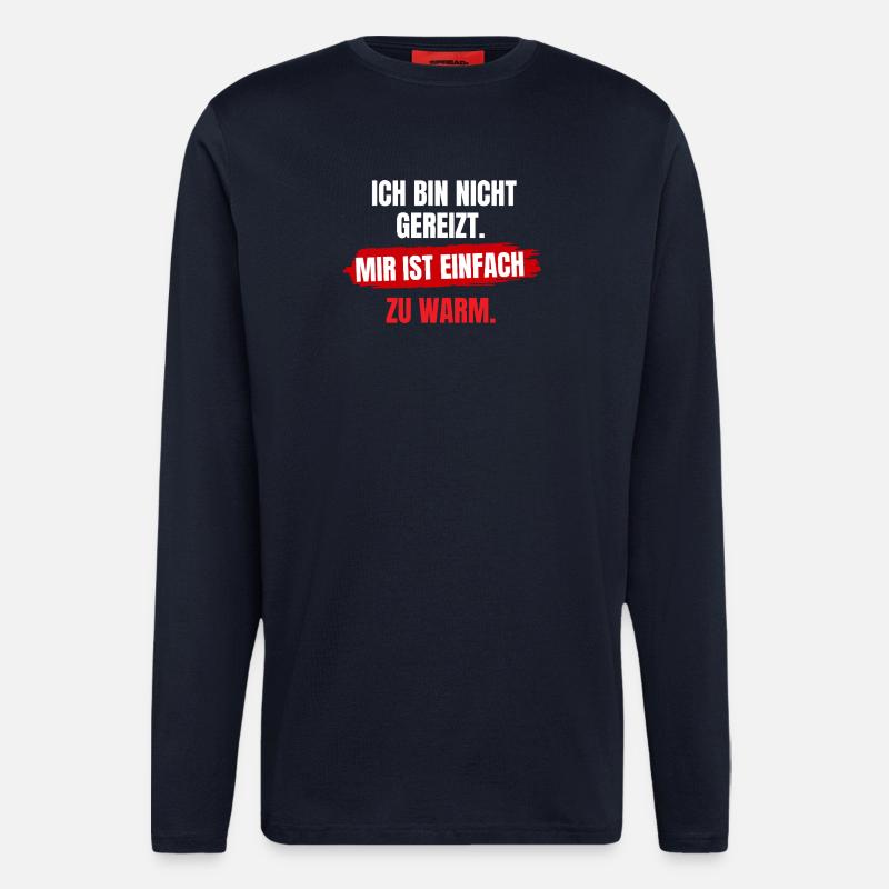 Mir Ist Zu Warm - Langarmshirt - made by SPREAD  - DARK NAVY