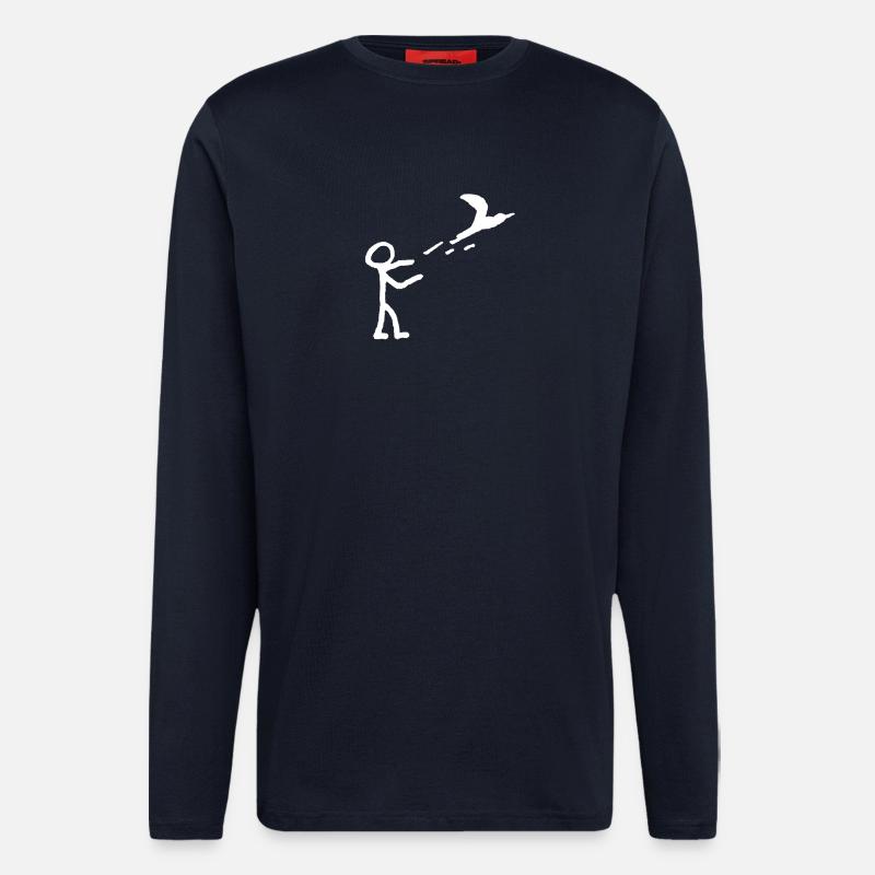 Fliegen lassen - Langarmshirt - made by SPREAD  - DARK NAVY
