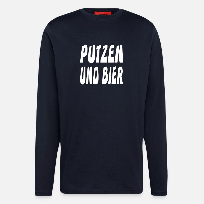 Bier - Langarmshirt - made by SPREAD  - DARK NAVY