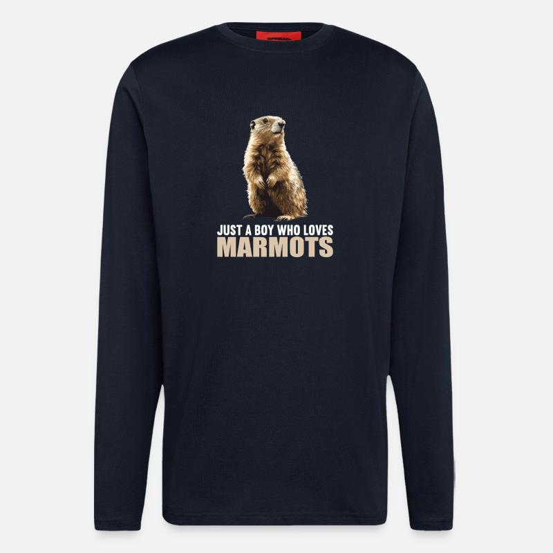 Marmottes Marmotte - Manches longues bio décontracté fabriqué en UE - DARK NAVY