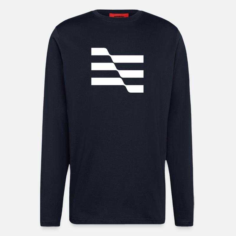 Geometric Stripes design - Longsleeve - made by SPREAD  - DARK NAVY