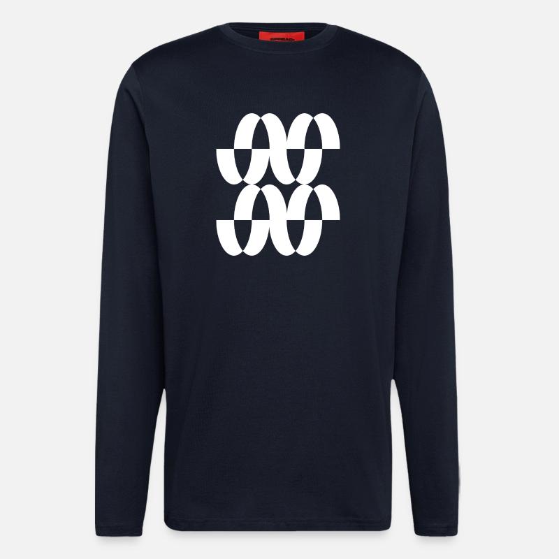 Interlaced Ring Mesh - Longsleeve - made by SPREAD  - DARK NAVY