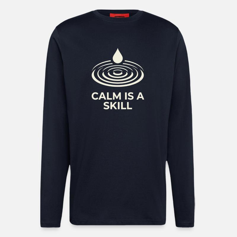 Calm Is A Skill - Longsleeve - made by SPREAD - DARK NAVY