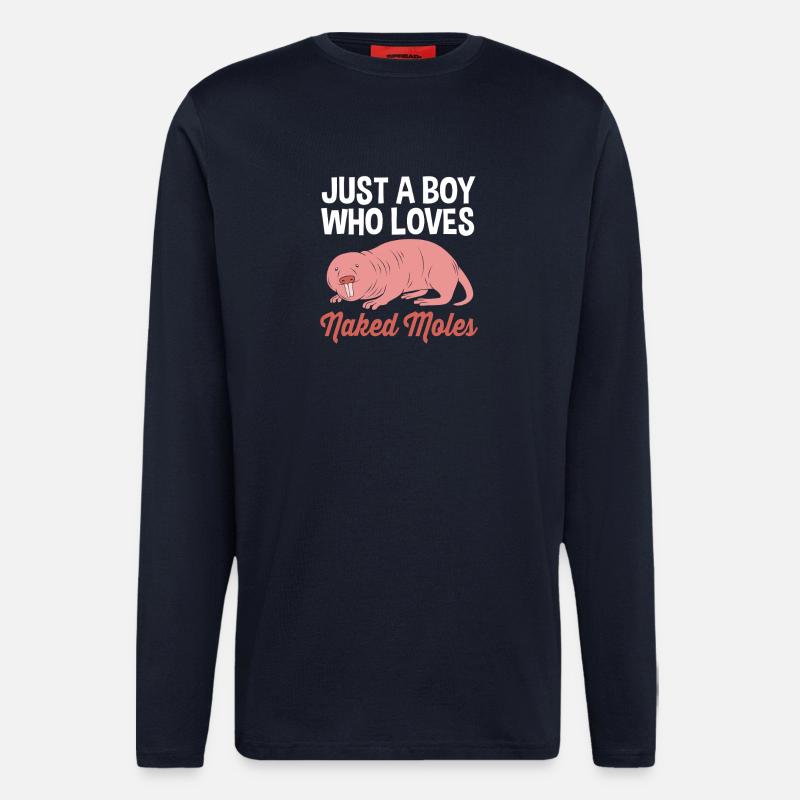 Nacktmull - Langarmshirt - made by SPREAD - DARK NAVY